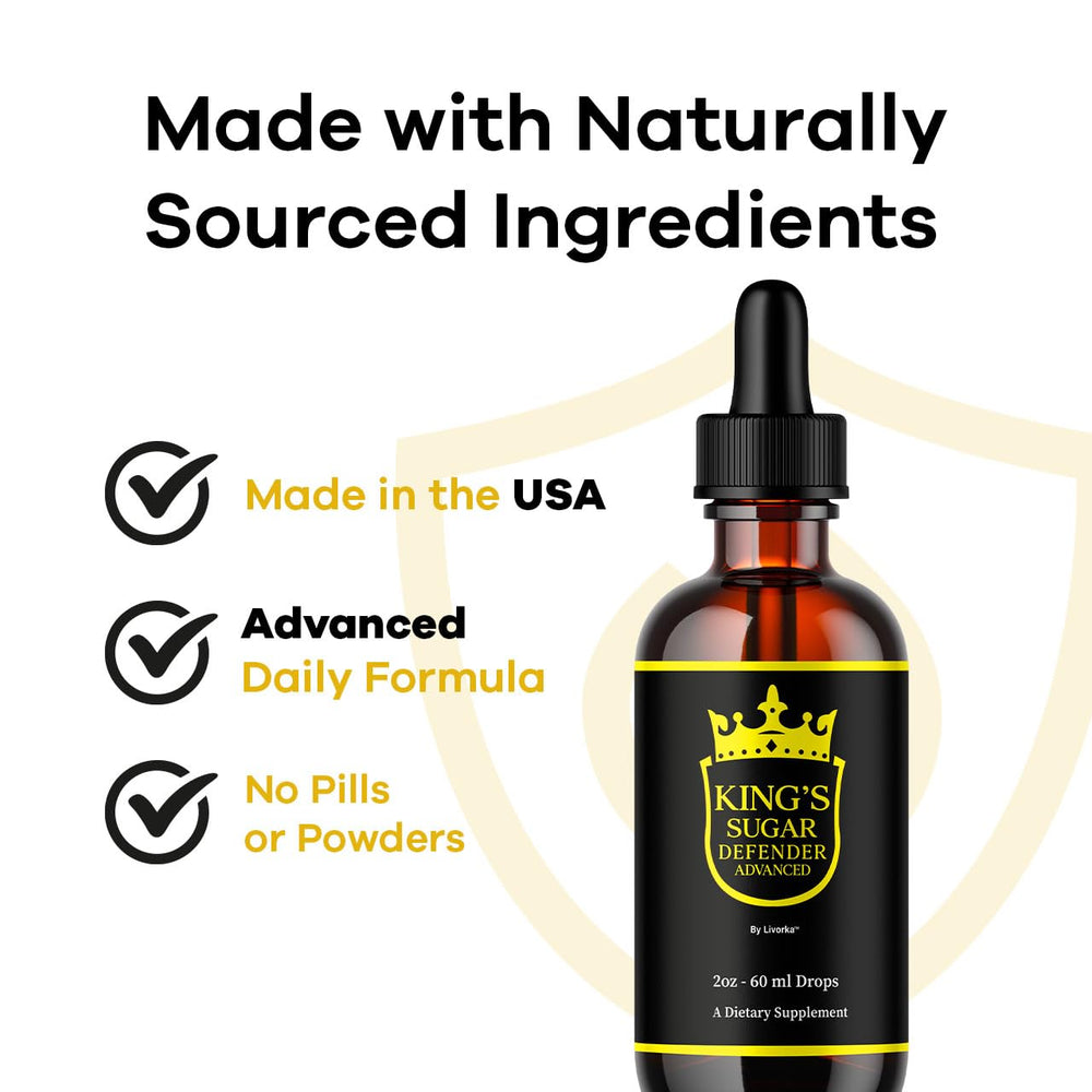 Pouring LIVORKA Kings Sugar Defender drops into a glass