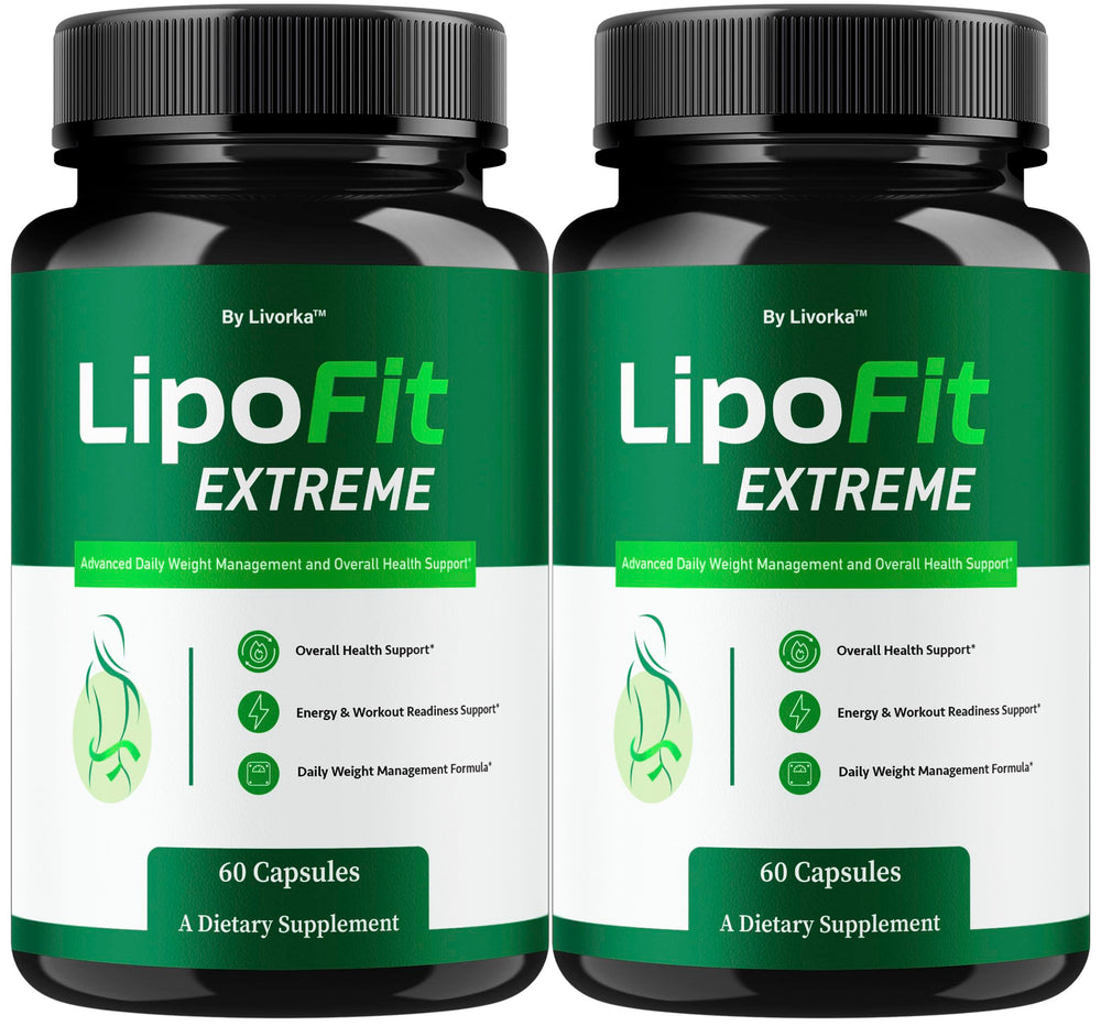 LIVORKA Lipo Fit Extreme bottle label supports daily wellness