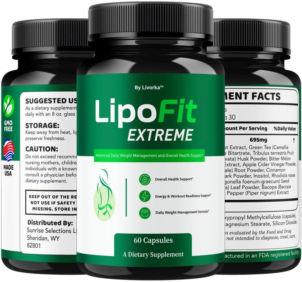 LIVORKA Lipo Fit Extreme produced in the USA for quality assurance