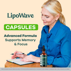 LIVORKA Lipowave Drops bottle side view highlighting convenient packaging