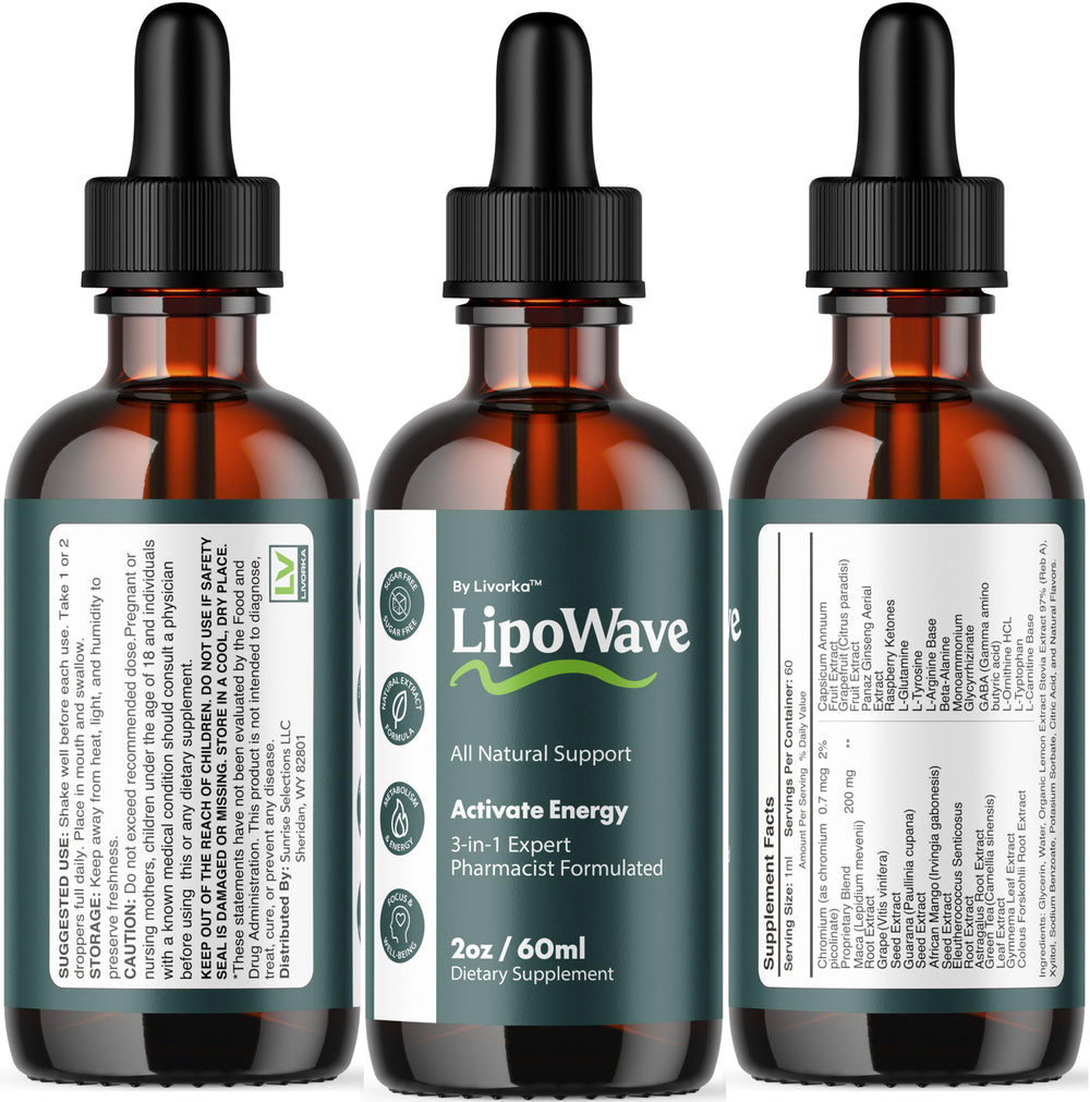 Five-pack Lipowave Drops box designed for months of use.