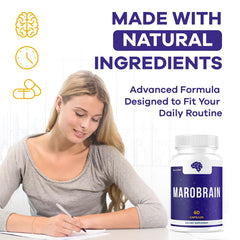 LIVORKA Marobrain 2-pack box and bottle display for easy purchase.