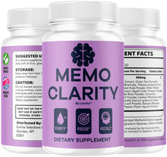 LIVORKA Memo Clarity capsule arrangement on a clean surface.