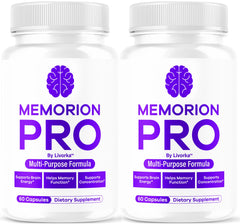 LIVORKA Memorion Pro bottle front with capsules for daily brain support.