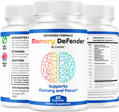 LIVORKA Memory Defender lifestyle shot paired with healthy routine visuals.