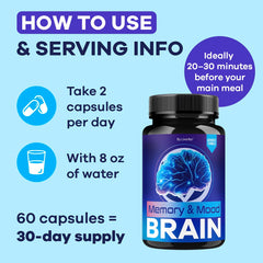 LIVORKA Memory Mood Brain packaging on shelf signaling a month-long routine.
