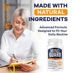 Open LIVORKA Mind Guard bottle with capsules ready for use.