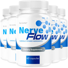 Livorka Nerve Flow bottle showing daily nerve support routine and vitality.