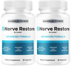 LIVORKA Nerve Restore bottle front view signaling daily support for nerve wellness