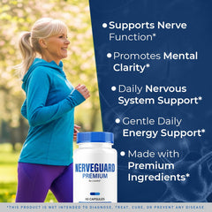LIVORKA NerveGuard Premium capsules closeup for easy daily use