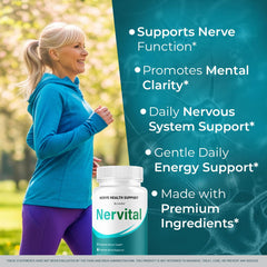 Livorka Nervital bottle in hand for on-the-go wellness.