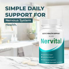 Nervital GMP-certified production seal signals safety and consistency.