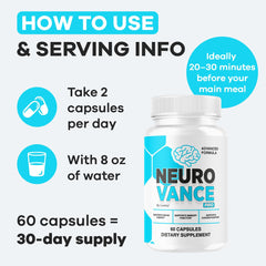LIVORKA Neuro Vance Pro bottle back with dosage information