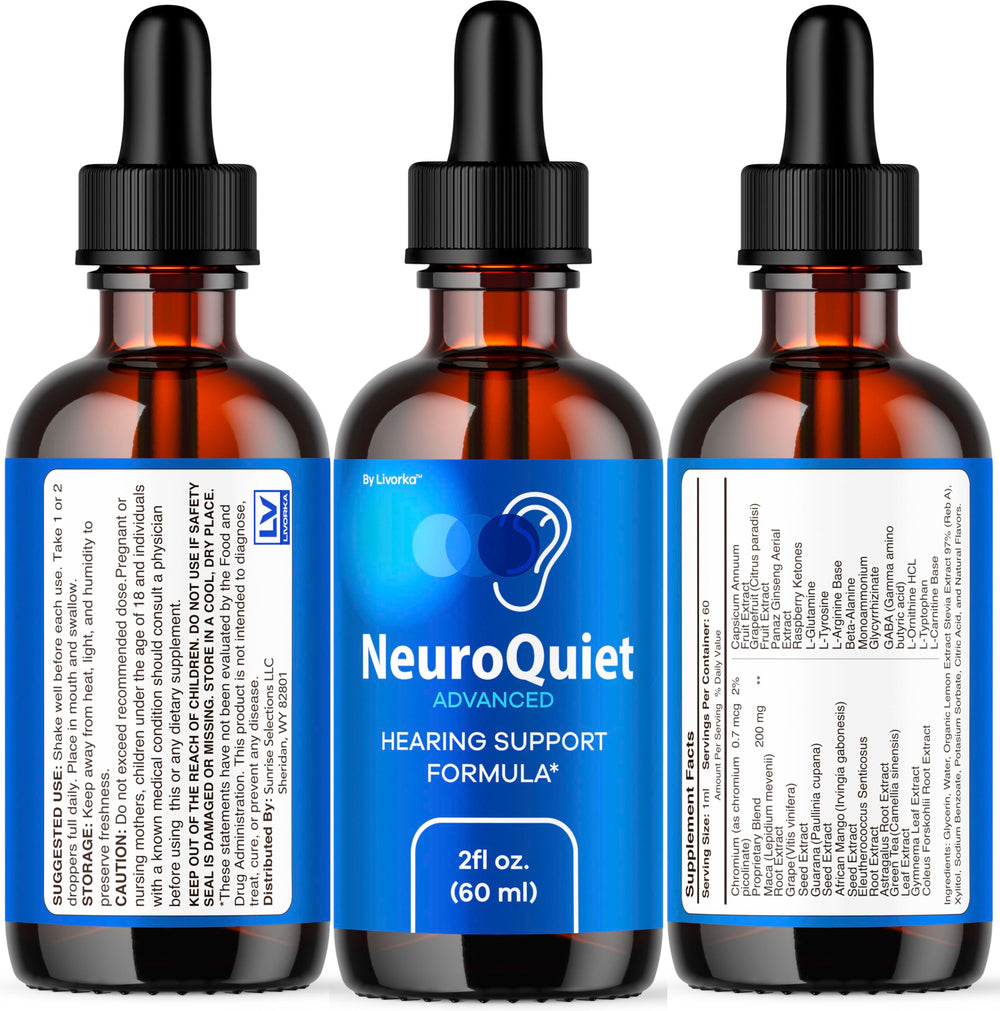 LIVORKA NeuroQuiet Drops usage scene showing routine at home