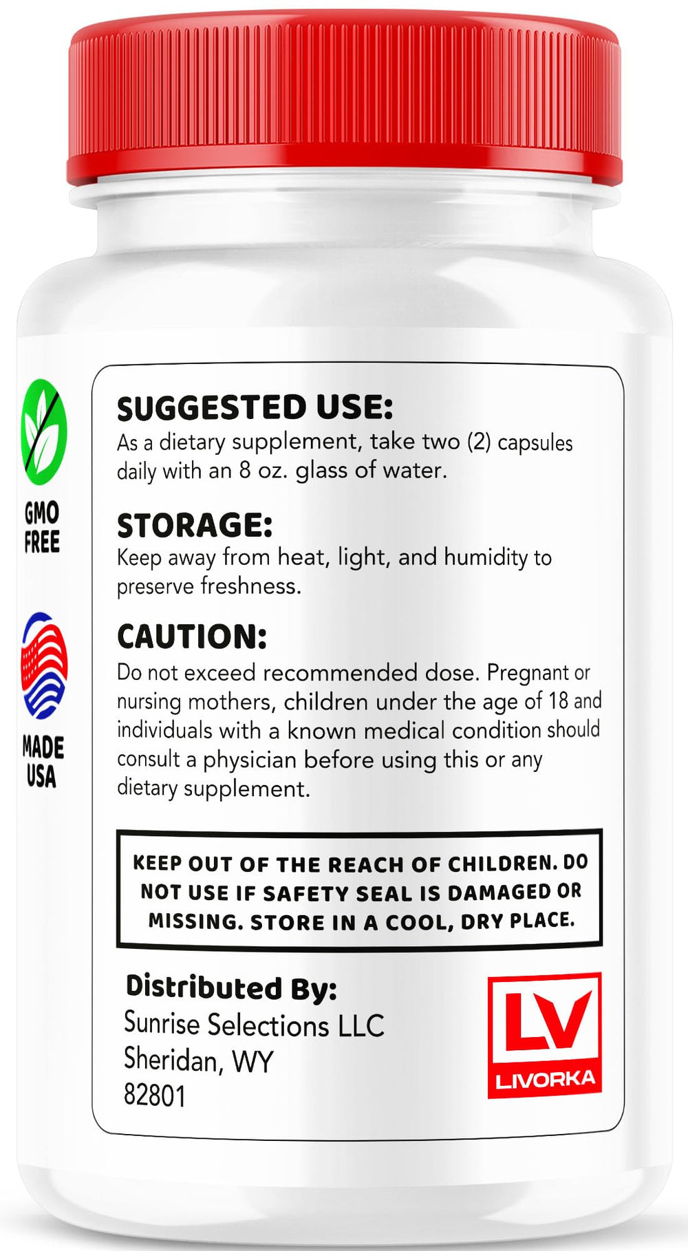 LIVORKA packaging hero image showcases the premium bottle and clear labeling