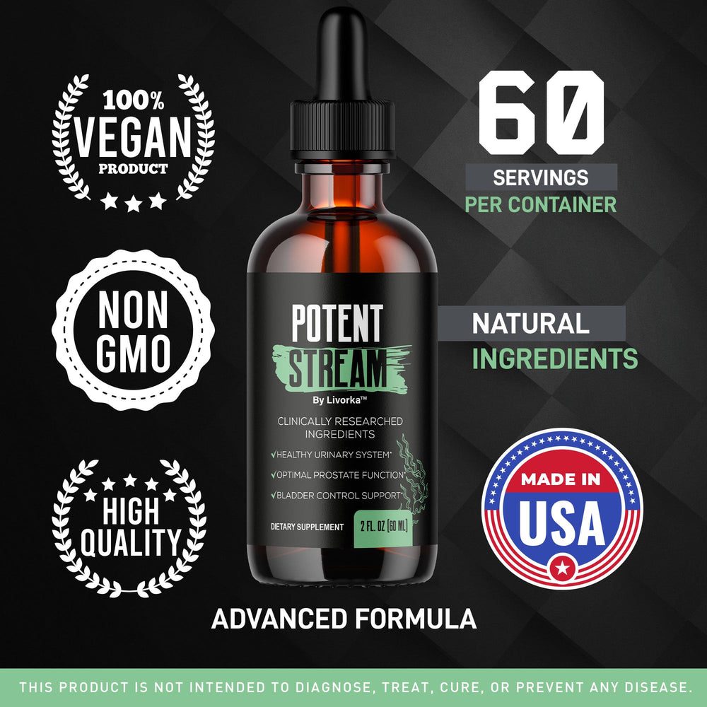 LIVORKA Potent Stream label and branding on the bottle