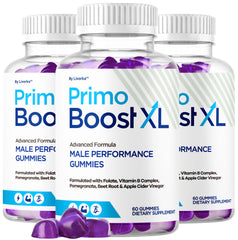 LIVORKA Primo Boost XL Gummies bottle for daily energy support.