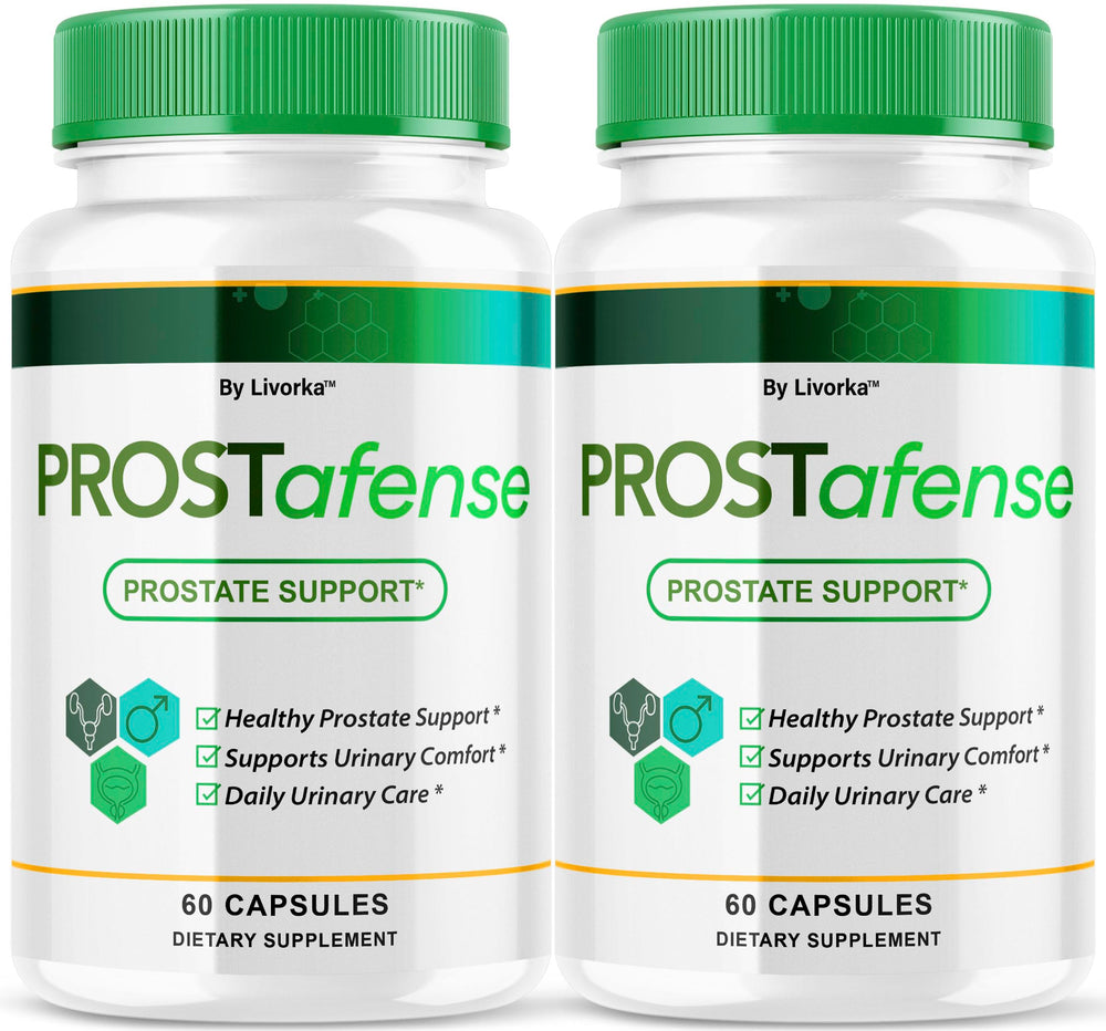 LIVORKA Prostafense bottle front for daily male wellness.