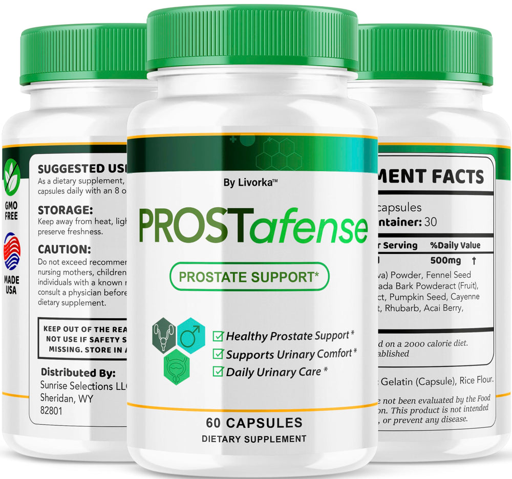 LIVORKA Prostafense man using the supplement in morning.
