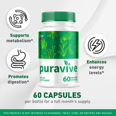 LIVORKA Puravive capsules closeup showing easy daily use.