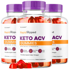 Livorka Rapid Ripped Keto ACV Gummies 3-pack bottle for daily keto-friendly support