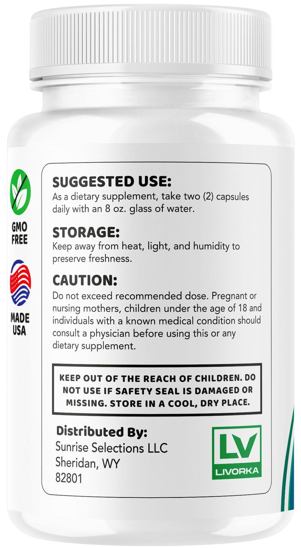 LIVORKA RegeniJoint usage guide showing easy daily intake.