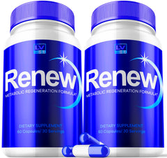 LIVORKA Renew bottle front for convenient daily wellness routine.