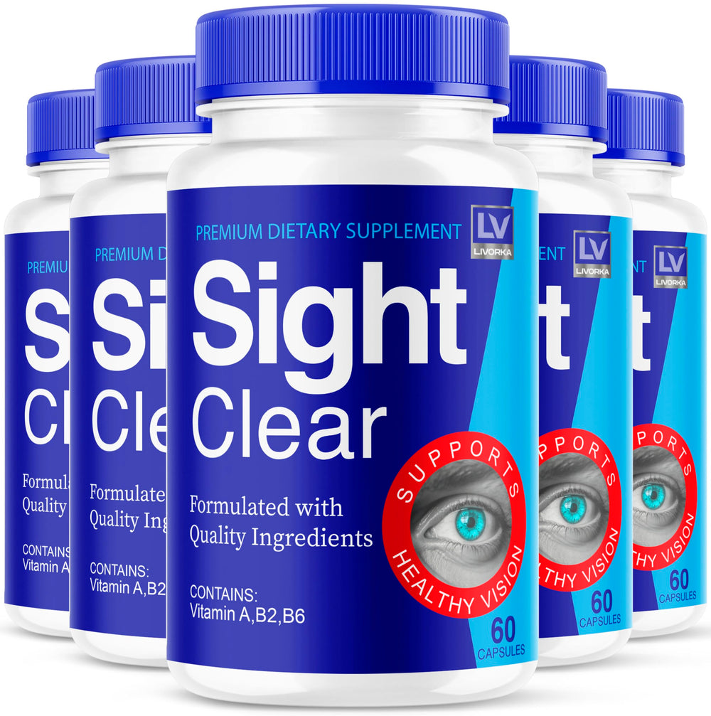 LIVORKA Sight Clear bottle front view for daily focus support.