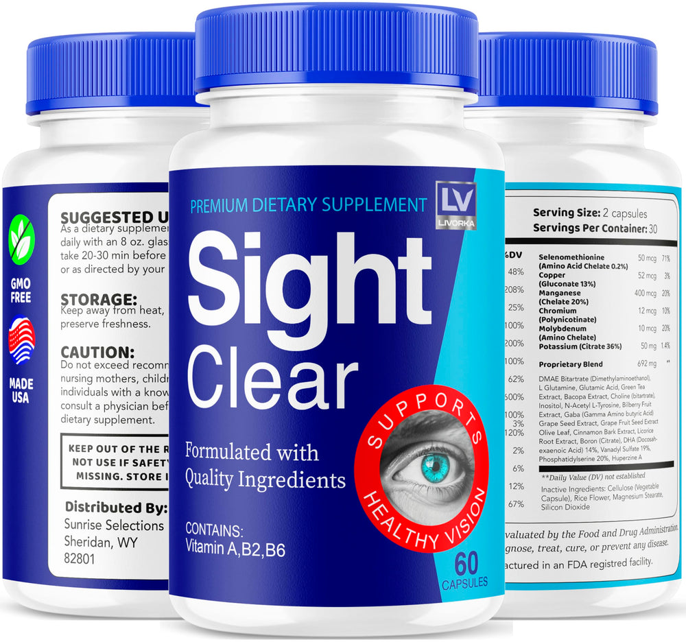 LIVORKA Sight Clear bottle beside a glass, ready for dosing