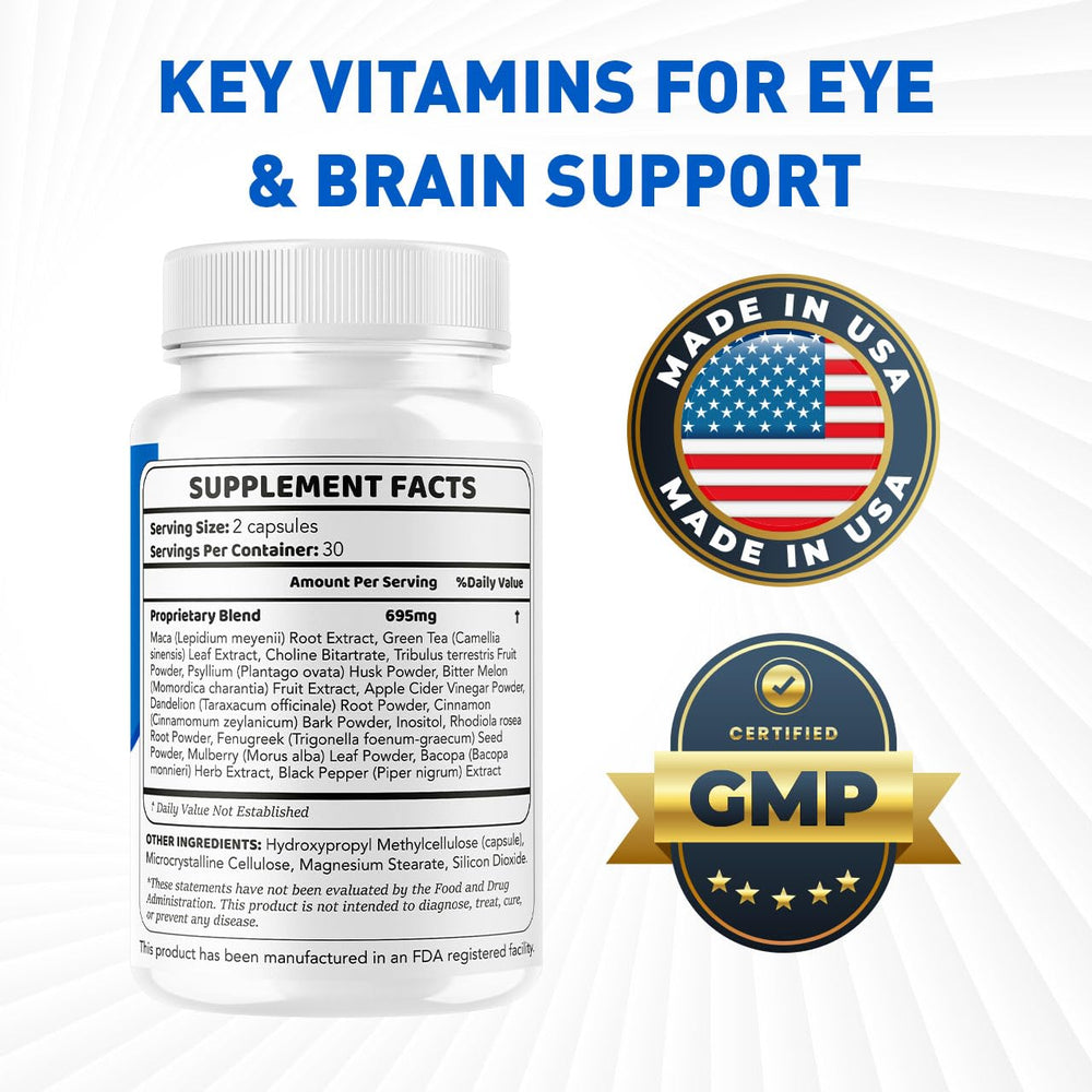 Close-up of LIVORKA Sight Flow Eye Capsules advanced formula.