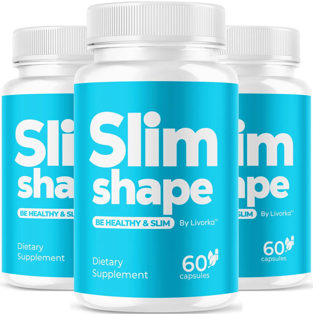 LIVORKA SlimShape bottle on display highlighting the all-natural wellness formula for daily support.