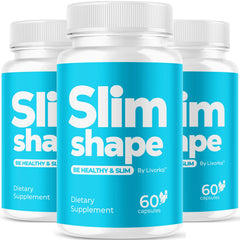 LIVORKA SlimShape bottle on display highlighting the all-natural wellness formula for daily support.