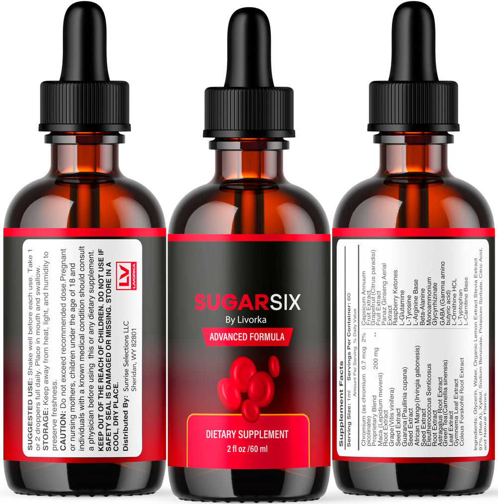 LIVORKA Sugar Six label close-up emphasizes product quality