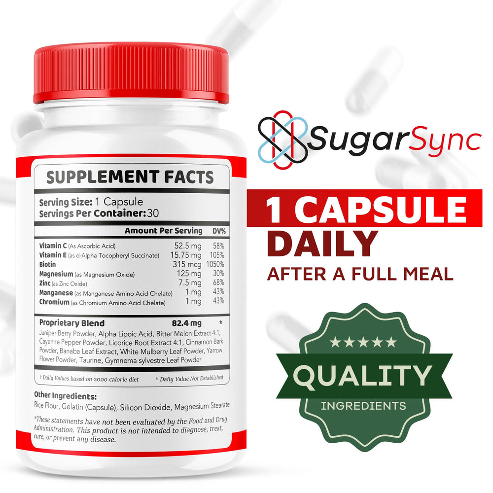 LIVORKA Sugar Sync Glyco Optimizer packaging box emphasizes USA manufacturing and value
