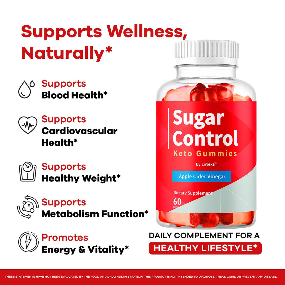 LIVORKA SugarControl apple cider vinegar gummies facts label.