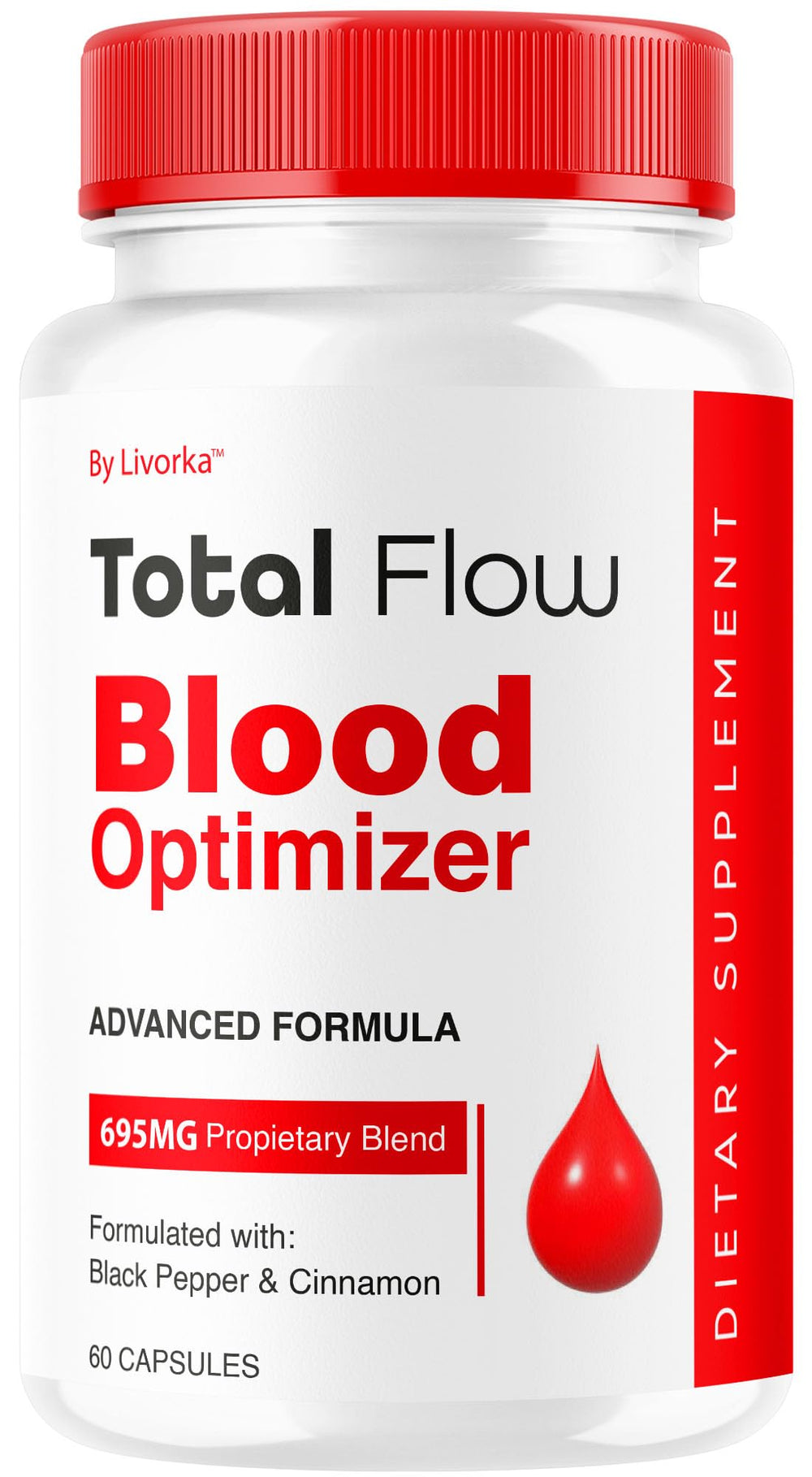 LIVORKA Total Flow bottle front showing packaging for daily wellness support
