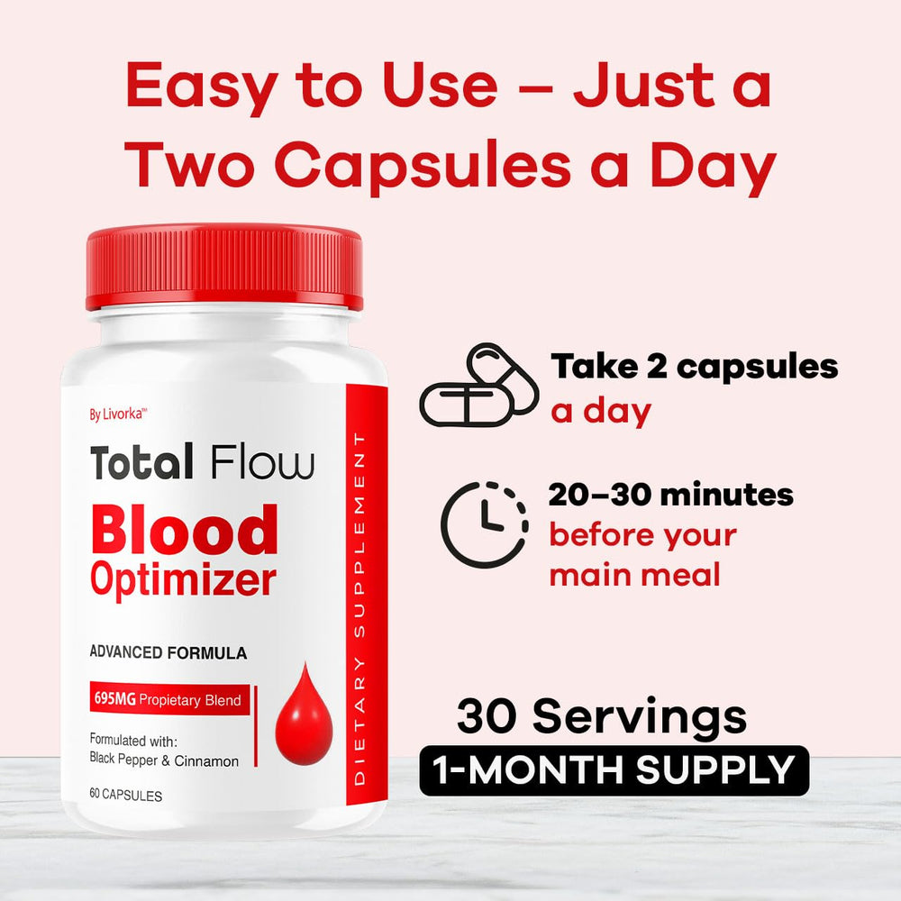 LIVORKA Total Flow packaging box showcases the wellness blend