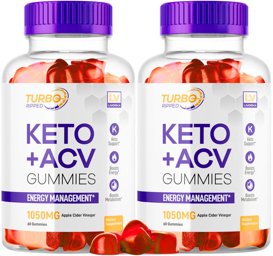 LIVORKA Turbo Ripped Gummies bottle for daily keto-friendly snacking.