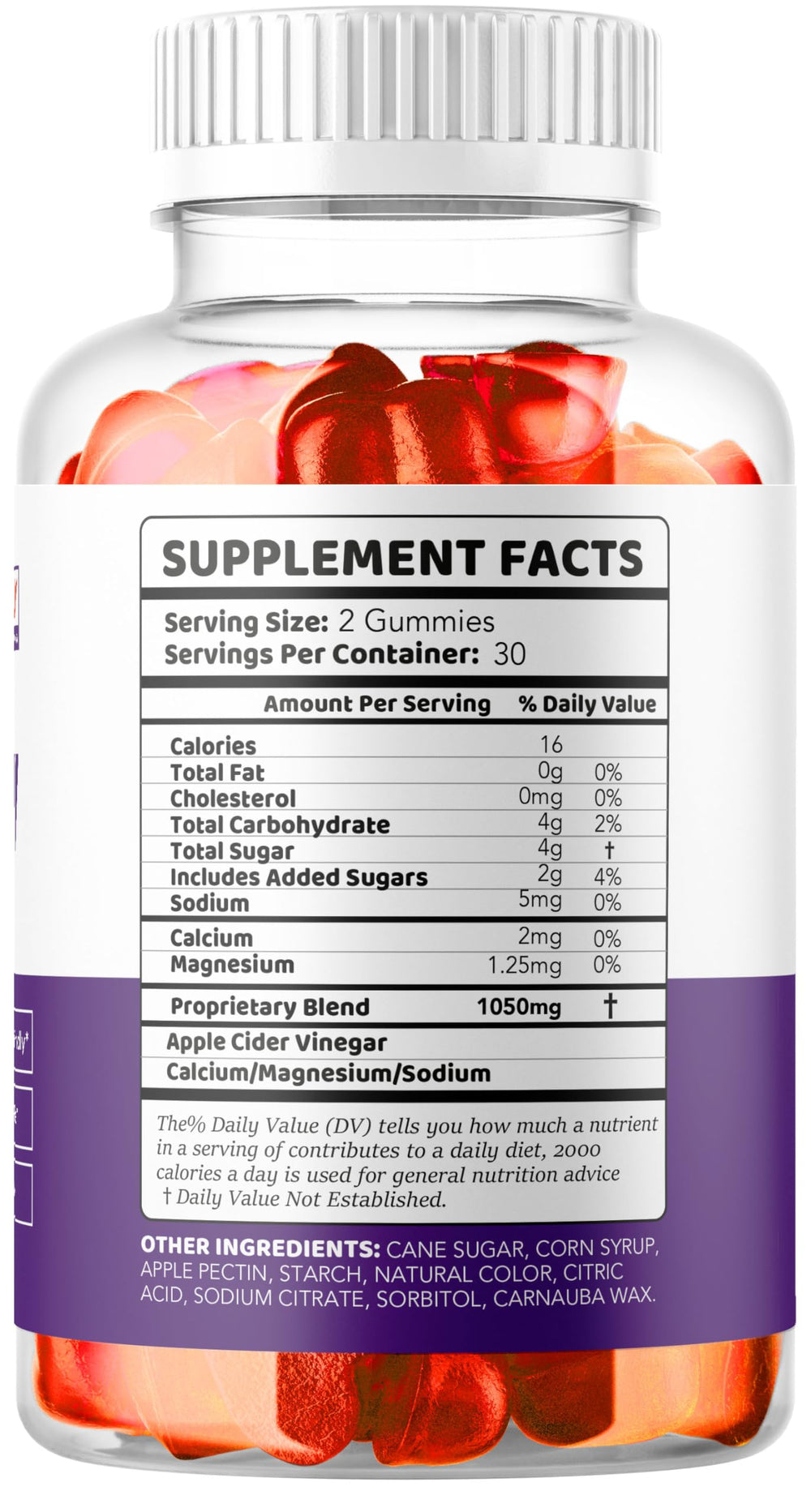 LIVORKA Ultra Quick Keto ACV Gummies 2Pack nutrition panel closeup for informed choice.
