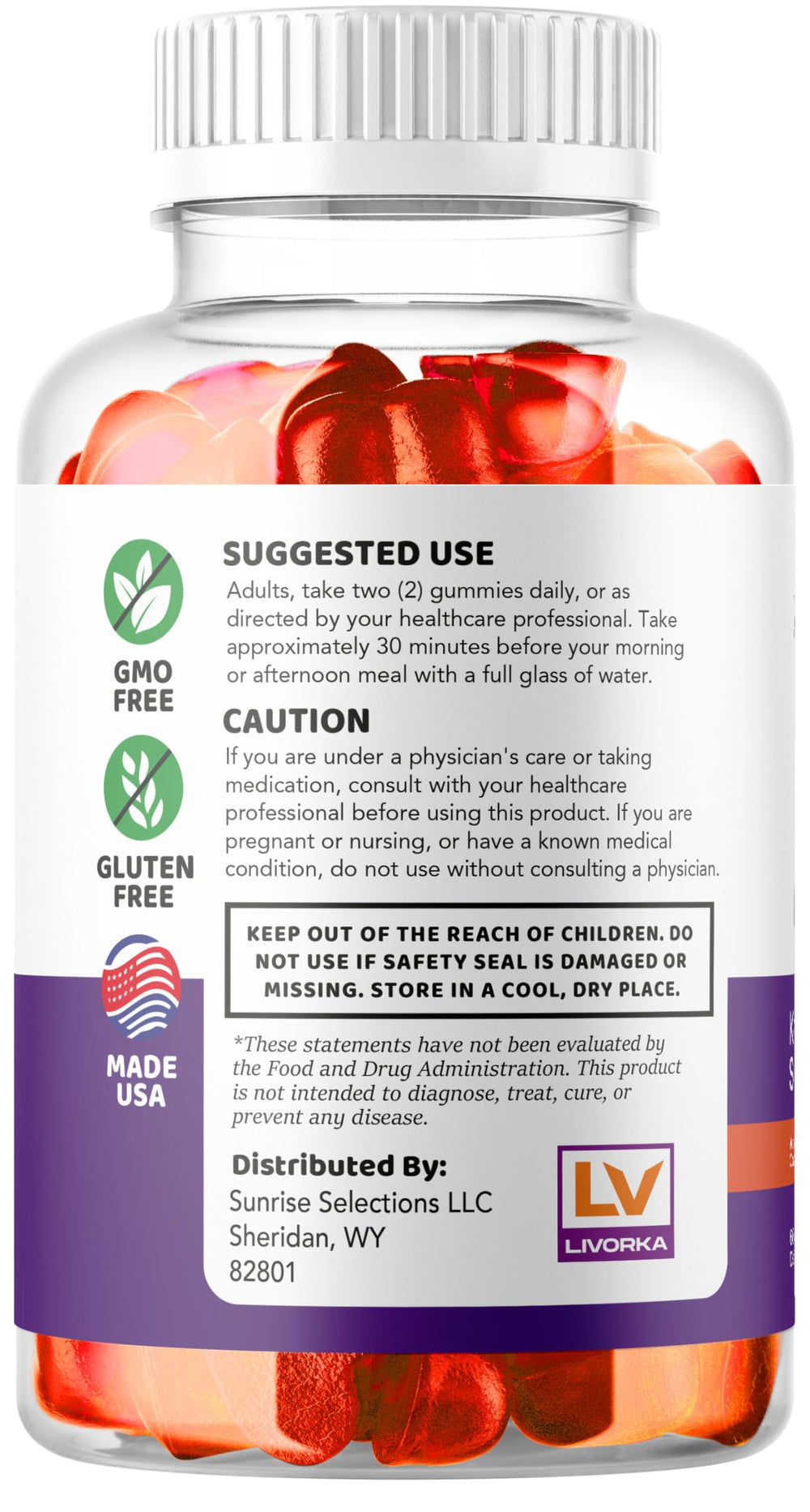 LIVORKA Ultra Quick Keto ACV Gummies 2Pack on-the-go scene in daily routine.