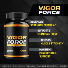 LIVORKA Vigor Force capsules closeup, ideal for everyday use.