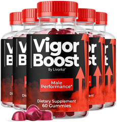 LIVORKA VigorBoost Gummies bottle front showing daily energy support.