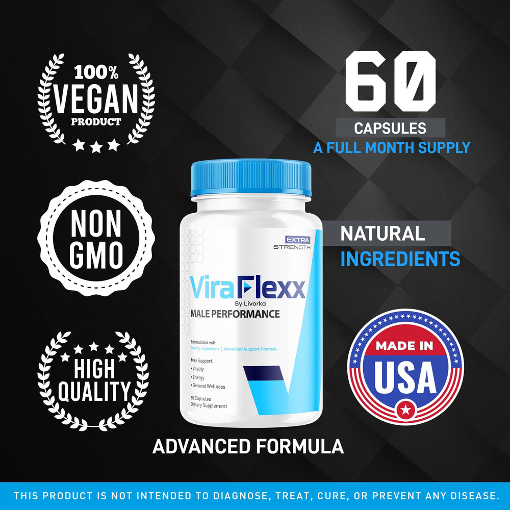 LIVORKA ViraFlexx Pro bottle back with ingredients overview