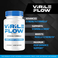 LIVORKA Virile Flow capsules closeup, smooth texture for easy daily intake.