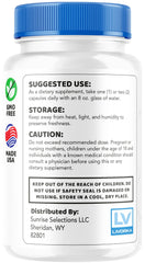 LIVORKA Virile Flow label close-up with dosage details.