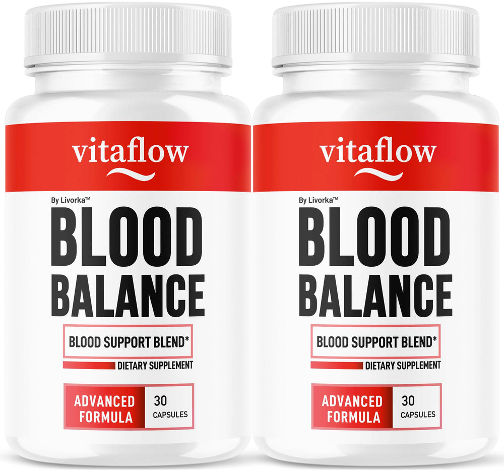 LIVORKA VitaFlow bottle close-up showing premium formula for daily balance support