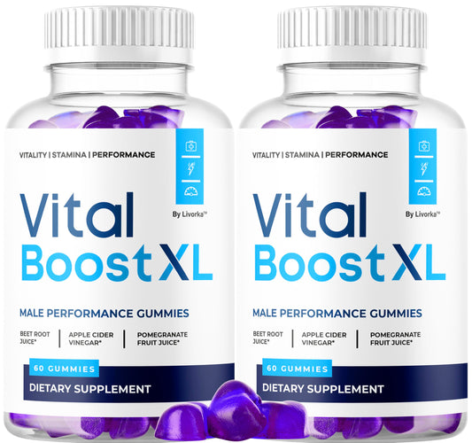 LIVORKA Vital Boost XL Gummies bottle for daily energy and vitality.