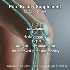 Gold cap edition packaging conveys premium LL Wellness experience.