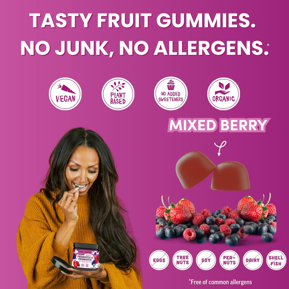Llama Naturals mixed berry gummies offer a tasty gut health option