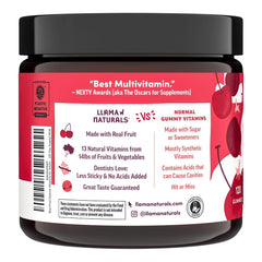 Vegan badge indicates plant-based, non-GMO multivitamin options.